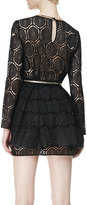 Thumbnail for your product : Sass & Bide 110 Percent Long-Sleeve Lace Dress, French Navy