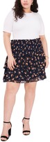 Thumbnail for your product : 1 STATE Trendy Plus Size Smocked Tiered Skirt