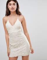 Thumbnail for your product : Rare London strappy lace mini dress