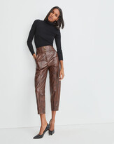 Thumbnail for your product : Veronica Beard Carbella Vegan-Leather Pant