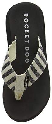 Rocket Dog Women's Spotlight Flip Flops, Black (Black Stripe), 39 EU