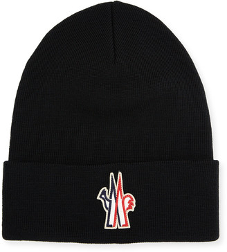 Moncler Men's Logo Wool Beanie Hat