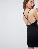 Thumbnail for your product : ASOS DESIGN zip front low back dress