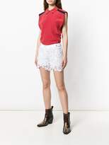 Thumbnail for your product : Just Cavalli lace fitted shorts