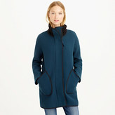 Thumbnail for your product : J.Crew Double-cloth tipped patch-pocket cocoon coat