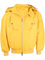 Thumbnail for your product : Alexander McQueen Hooded Bomber Jacket