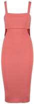 Thumbnail for your product : boohoo Square Neck Cut Out Side Midi Dress