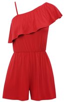 Thumbnail for your product : M&Co One shoulder frill playsuit