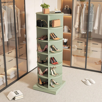 Wrought Studio 360 Rotating Shoe Cabinet 6 Layers