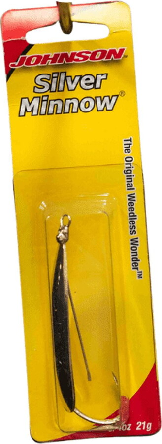 Johnson Fishing Johnson Silver Minnow Fishing Lure, Gold, 2.75 in