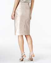 Thumbnail for your product : Bar III Metallic Faux-Leather Skirt, Created for Macy's