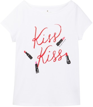 Kate Spade Kiss Kiss Tee (Big Girls)