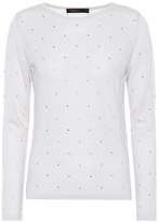 Thumbnail for your product : Max Mara Sierra embellished wool sweater.