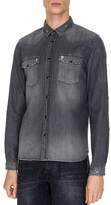 Thumbnail for your product : The Kooples Destroy Slim Fit Denim Button-Down Shirt