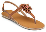 Thumbnail for your product : Cole Haan Girl's Flower-Detail Leather Thong Sandals