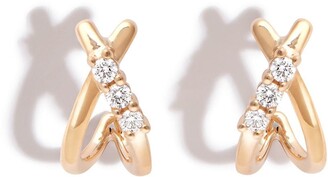 Dana Rebecca Designs 14kt yellow gold Ava Bea diamond huggie earrings