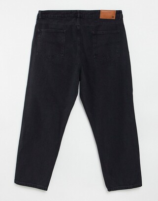 Reclaimed Vintage inspired plus 92' relaxed mom jean in washed black