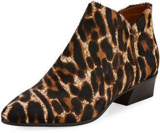 Aquatalia Faydell Leopard-Print Fur Boot