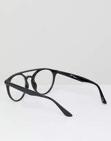 Thumbnail for your product : Jeepers Peepers round clear lens glasses with double brow