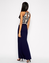 Thumbnail for your product : Lipsy Flocked Mesh Top Maxi Dress