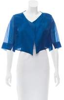 Thumbnail for your product : Akris Cropped Silk Jacket