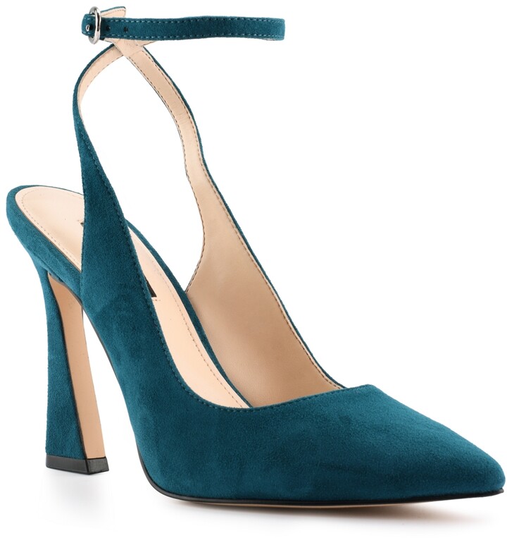 teal pumps