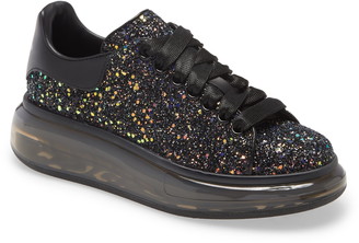 glitter bubble sole platform sneaker