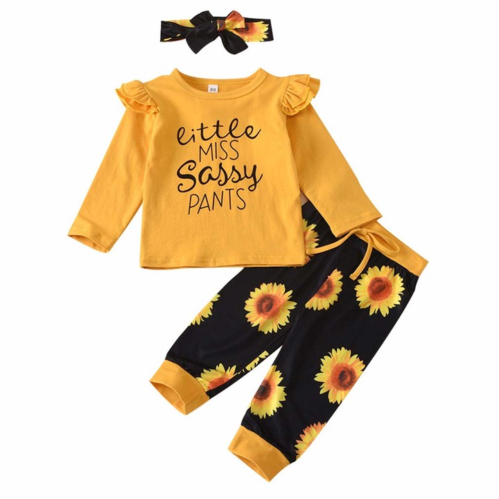 Pants Summer Outfits Girls Clothing Sets SHOBDW Infant Baby Kids Boys Halloween Party Clothes Letter Print Short Sleeve Tops
