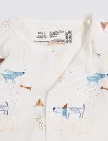 Thumbnail for your product : Marks and Spencer Adaptive 3 Pack Premature Pure Cotton Sleepsuits