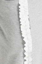 Thumbnail for your product : VIVETTA Ruffle-trimmed mélange French cotton-terry track pants