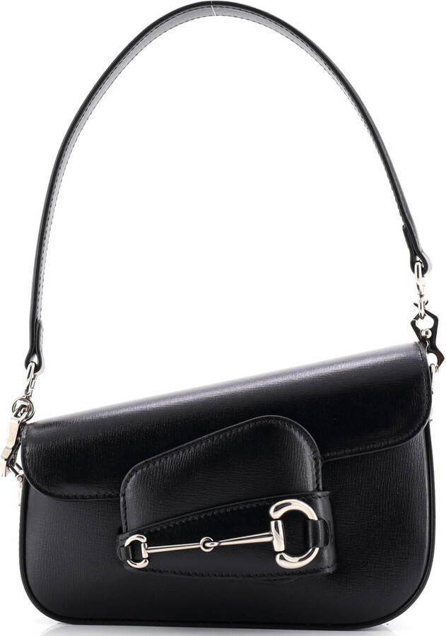 Gucci Horsebit 1955 Asymmetric Shoulder Bag Leather Mini