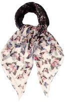 Thumbnail for your product : Alexander McQueen Butterfly Printed Scarf