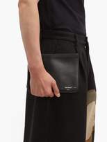 Thumbnail for your product : Off-White Off White Logo-print Leather Pouch - Mens - Black