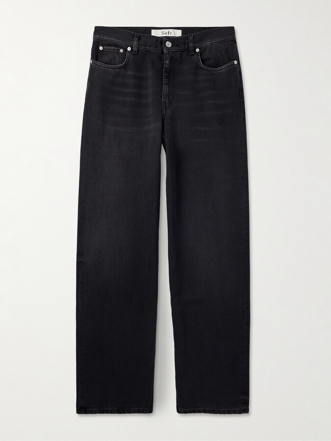 Séfr Blue Straight Cut Jeans - ShopStyle