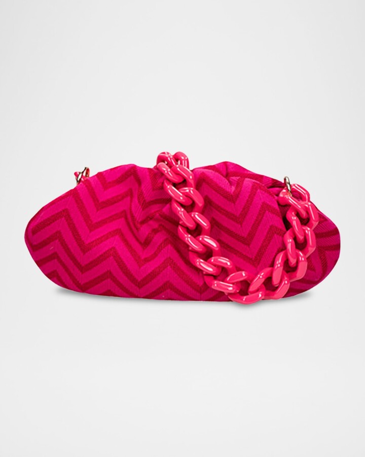 Missoni Medium Chevron Canvas Pouch Shoulder Bag