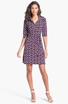 Thumbnail for your product : Laundry by Shelli Segal Print Jersey Shirtdress (Petite)