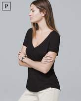 Thumbnail for your product : Whbm Petite Deep-V Easy Tee