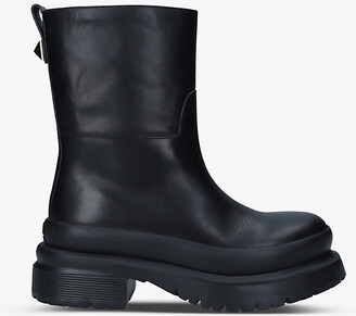 Valentino Garavani Roman Stud leather ankle boots