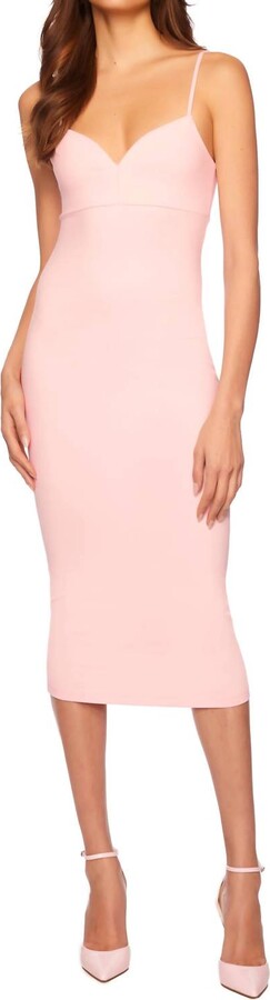Susana Monaco Sweetheart Midi Dress In Light Pink