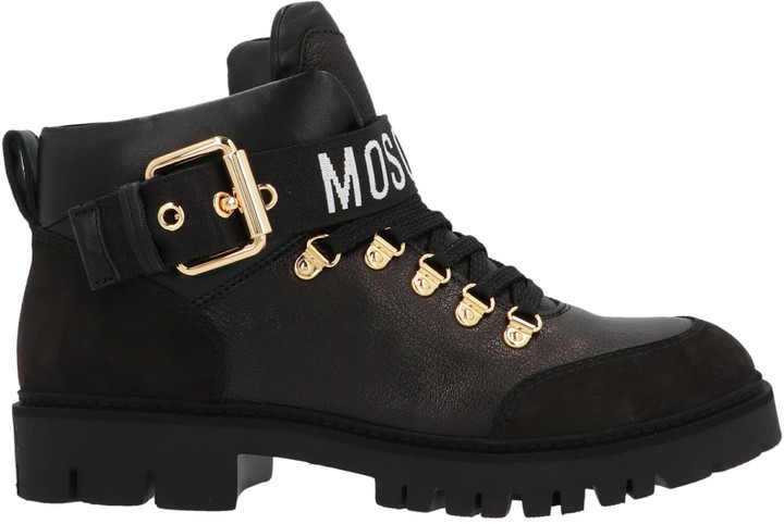 moschino combat boots
