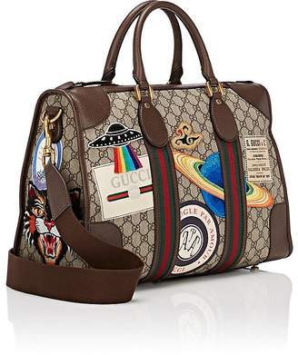Gucci Men's GG Supreme Appliquéd Duffel Bag
