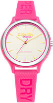 Superdry SYL151P Women's Sapporo Silicone Strap Watch, Pink