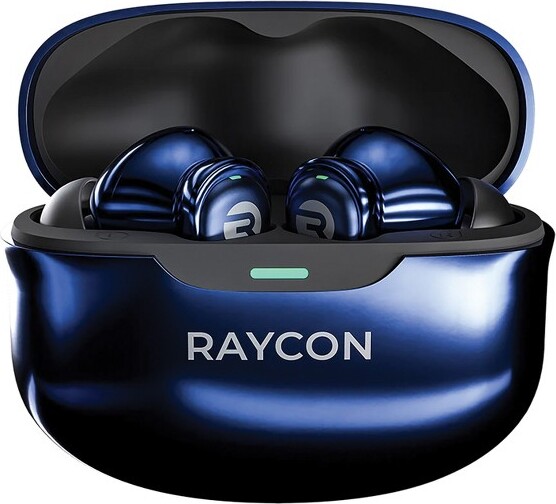 Raycon®EverydayEarbudsProTWSBluetooth®withMicsandChargingCase,HybridANC,upto40HoursPlayTime(ChromeBlue)