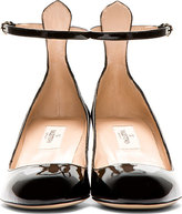 Thumbnail for your product : Valentino Black Patent Tang-Go Pumps