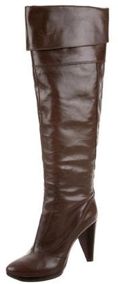 CNC Costume National Leather Over-The-Knee Boots