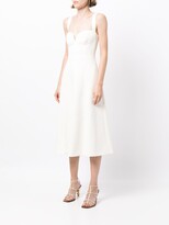 Thumbnail for your product : Rebecca Vallance Calla V-Wire midi dress