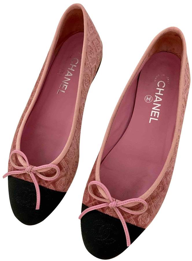 chanel pink ballet flats