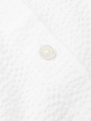 Canali Slim-Fit Cotton-Seersucker Shirt