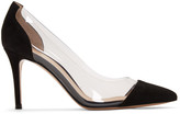 Thumbnail for your product : Gianvito Rossi Black Suede Plexi 85 Heels