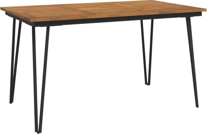VidaXL Patio Table with Hairpin Legs 55.1\